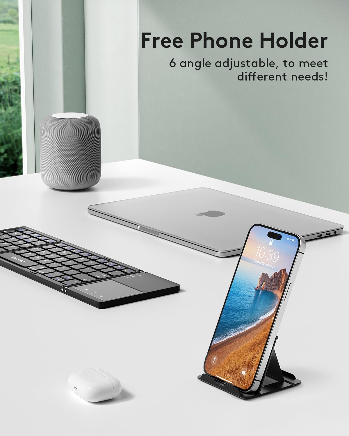 Samsers Foldable Bluetooth Keyboard with Touchpad