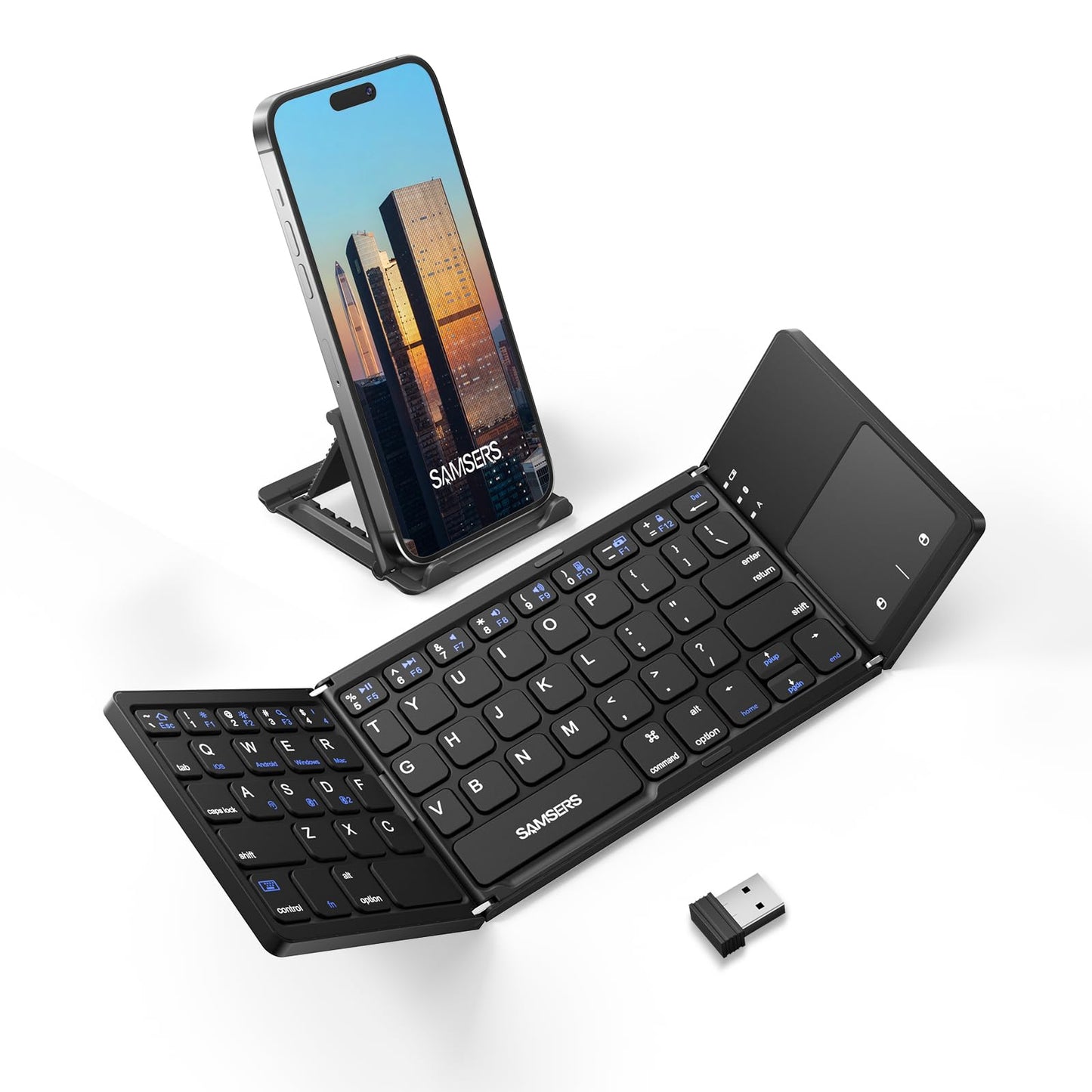 Samsers Foldable Bluetooth Keyboard with Touchpad