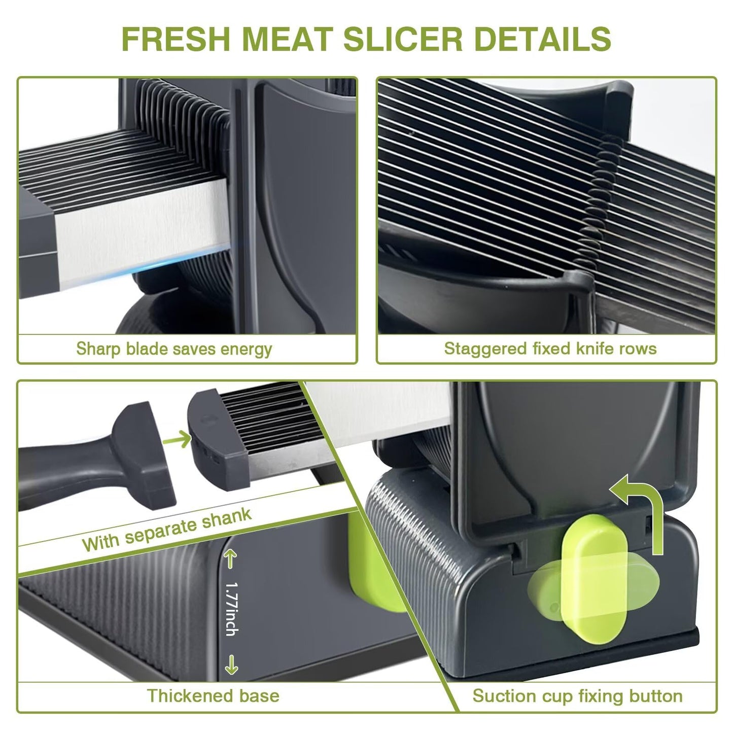 JUANWAN Manual Fresh Meat Slicer