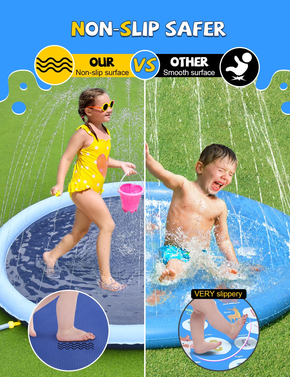 Non-Slip Summer Outdoor Pad for Kids and Dog
