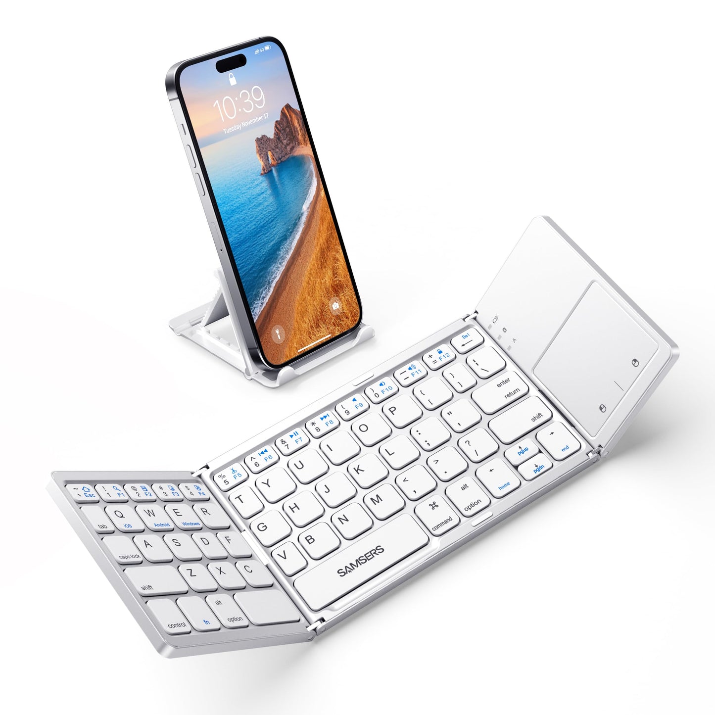 Samsers Foldable Bluetooth Keyboard with Touchpad