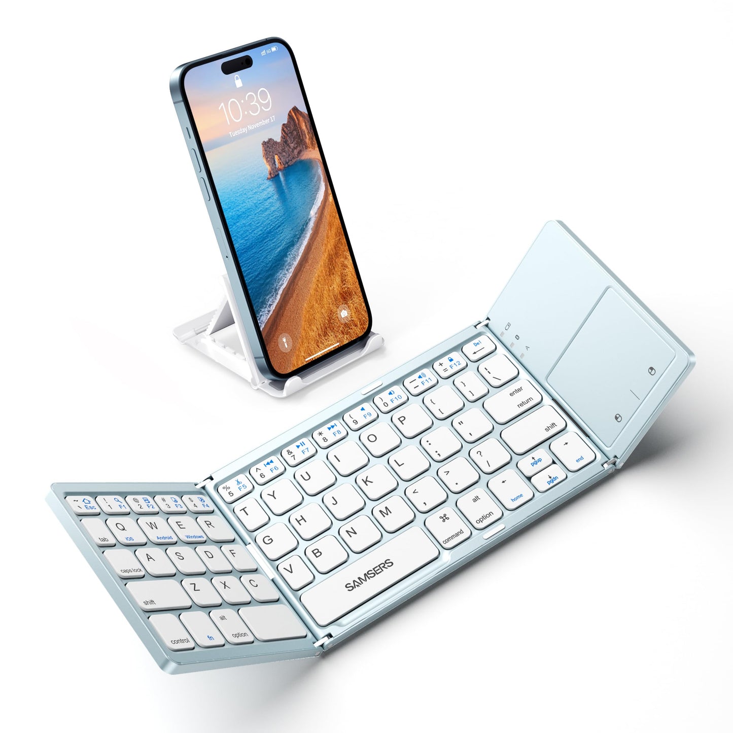 Samsers Foldable Bluetooth Keyboard with Touchpad