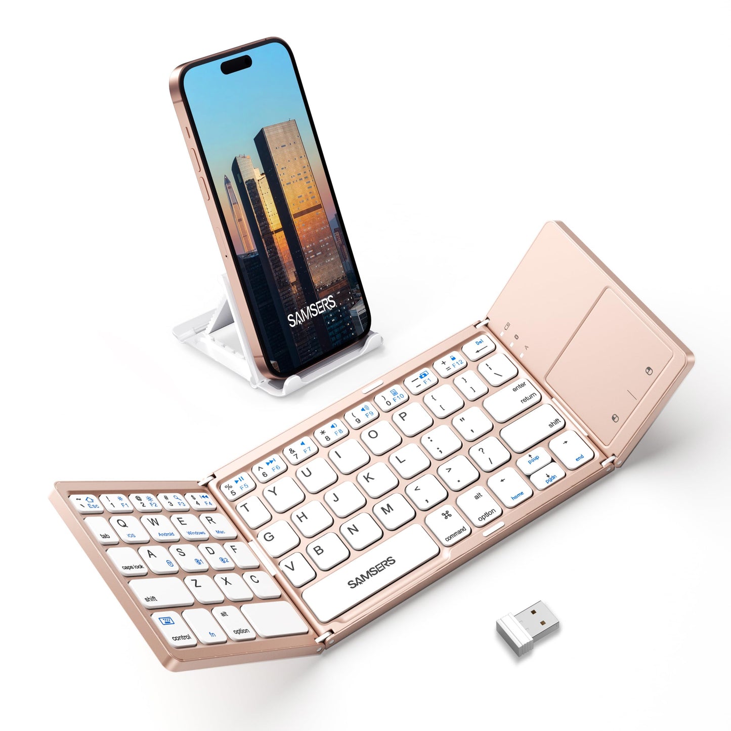 Samsers Foldable Bluetooth Keyboard with Touchpad