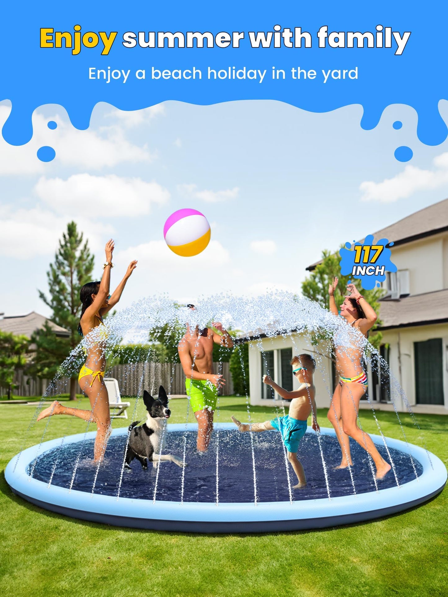 Non-Slip Summer Outdoor Pad for Kids and Dog