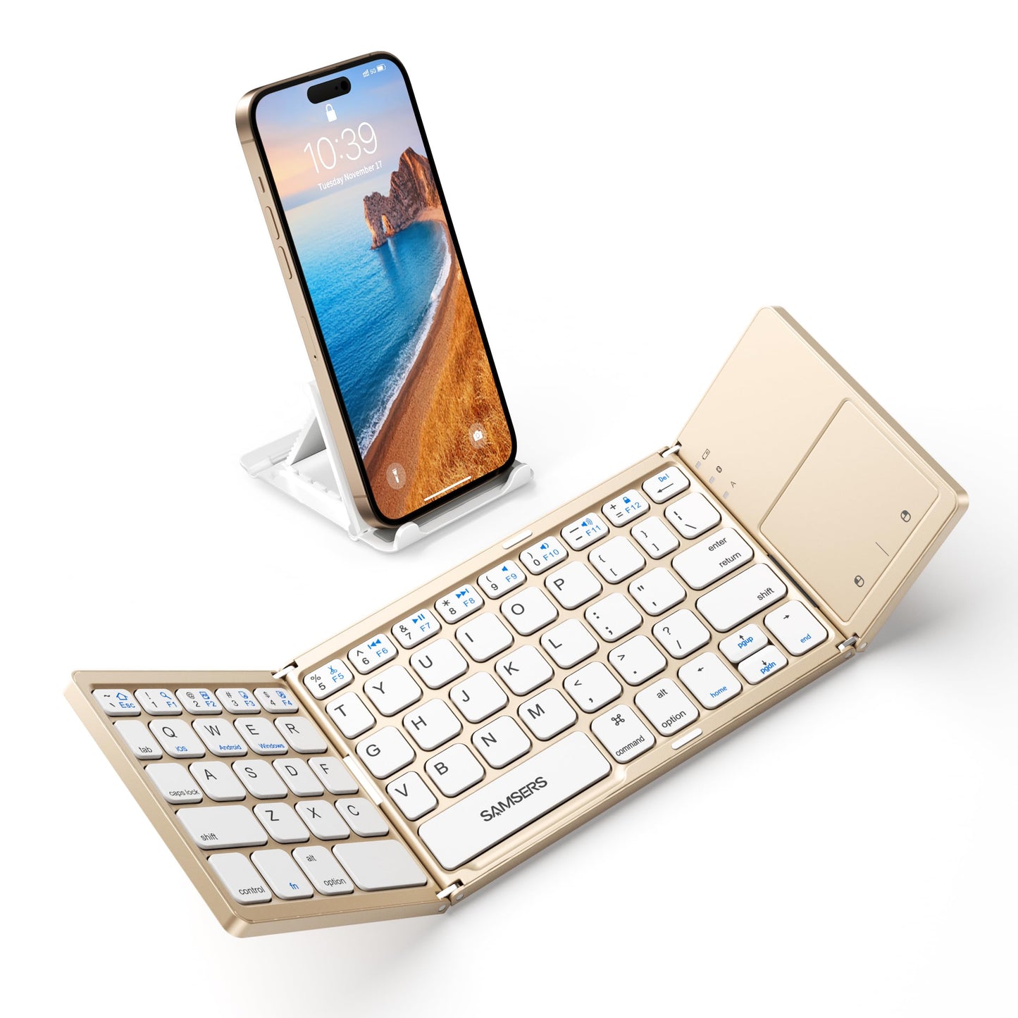 Samsers Foldable Bluetooth Keyboard with Touchpad