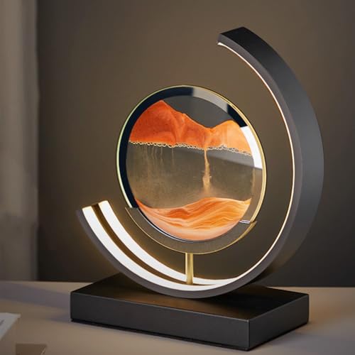 Heuanpte 3D Round Sand Art Light