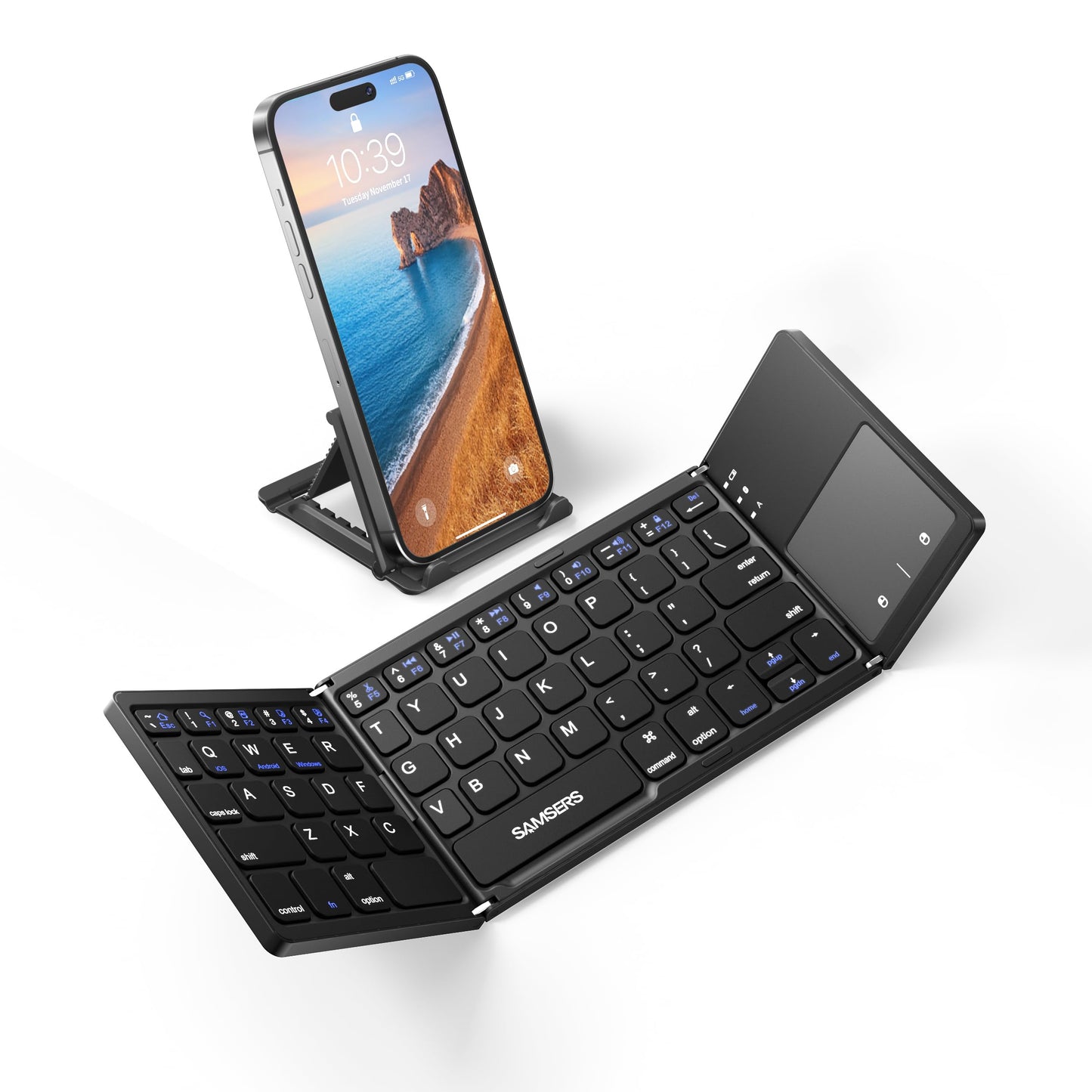 Samsers Foldable Bluetooth Keyboard with Touchpad