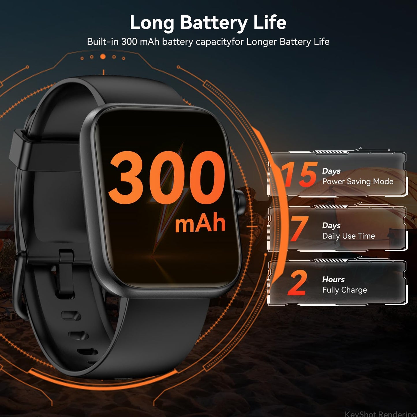 Smart Watch with Alexa Built-in, 1.83" HD Touchscreen