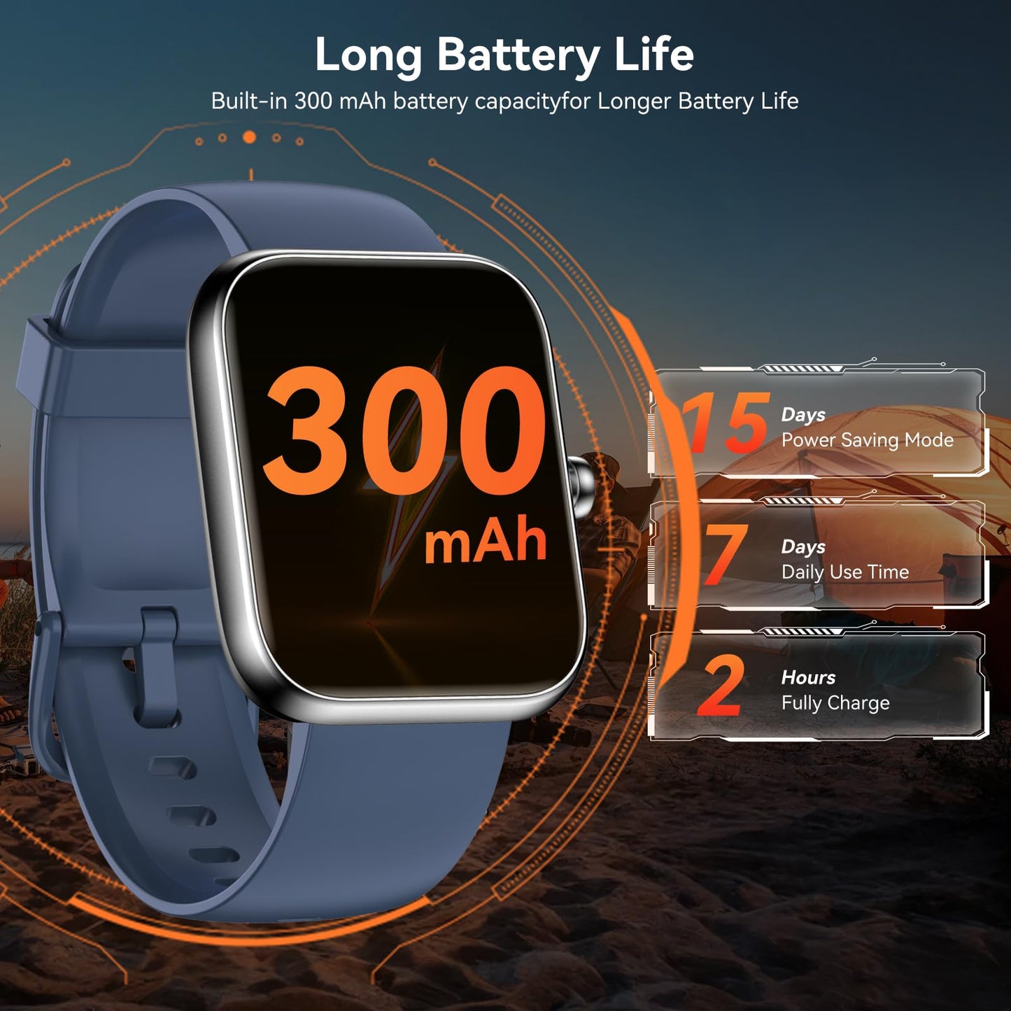 Smart Watch with Alexa Built-in, 1.83" HD Touchscreen