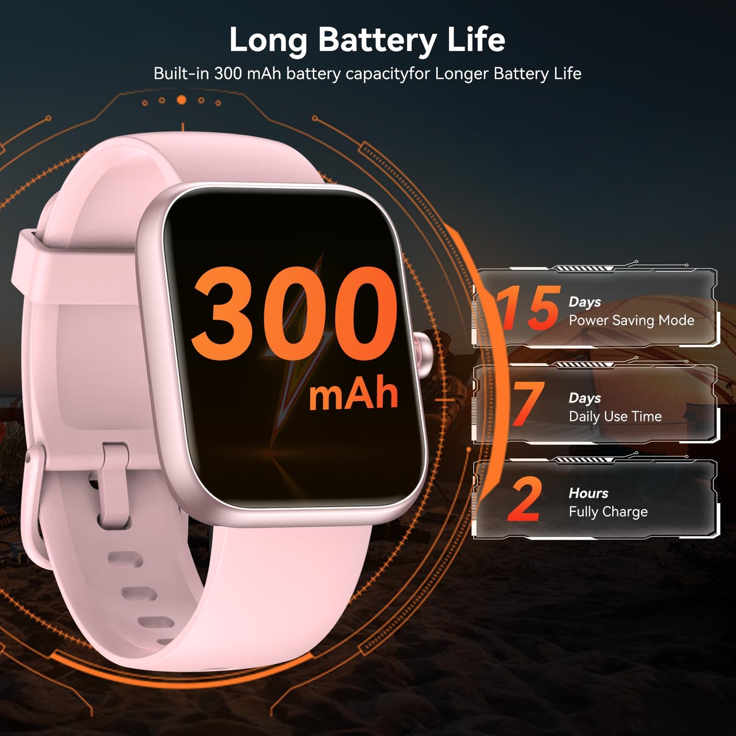 Smart Watch with Alexa Built-in, 1.83" HD Touchscreen