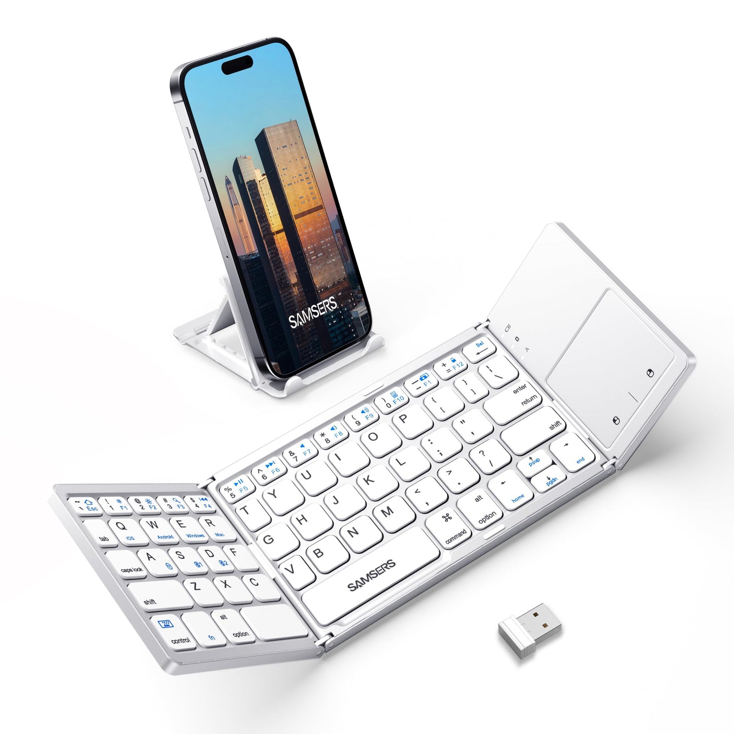 Samsers Foldable Bluetooth Keyboard with Touchpad