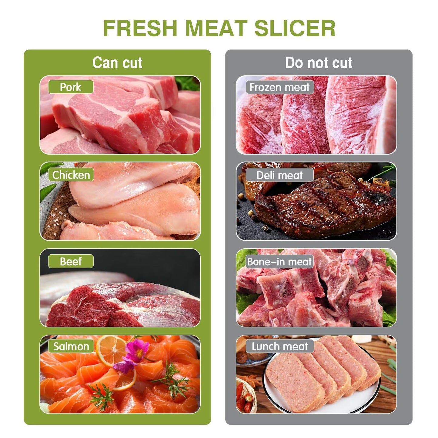 JUANWAN Manual  Fresh Meat Slicer